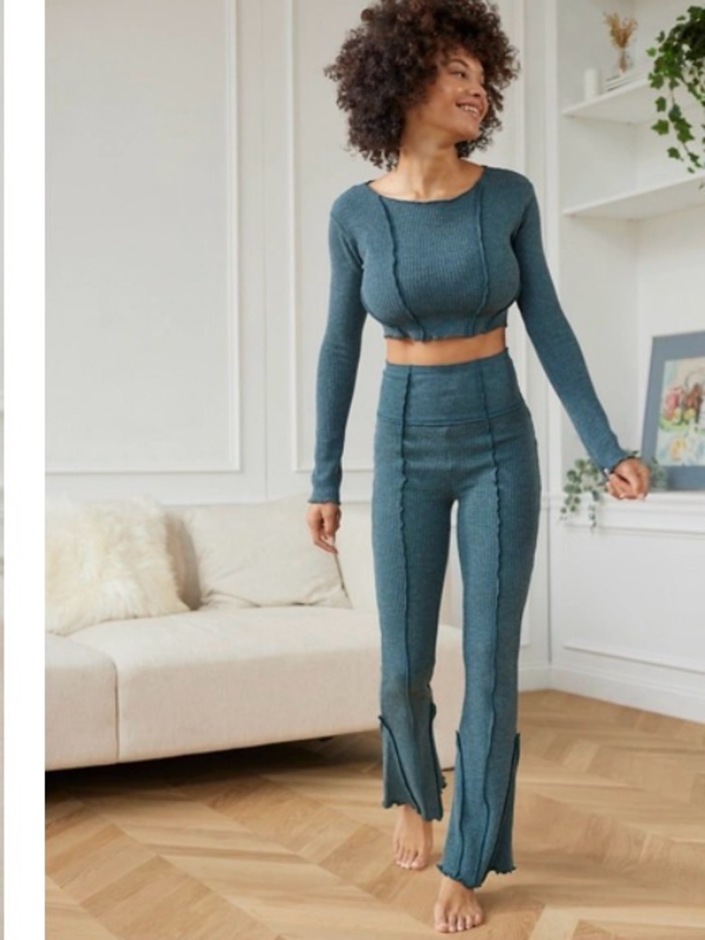 Out From Under Bella Thermal High-Waisted Flare Pant